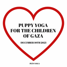 Load image into Gallery viewer, PUPPY YOGA FOR THE CHILDREN OF GAZA -  LONDON  - DECEMBER 10TH 2023  - COCKAPOOS